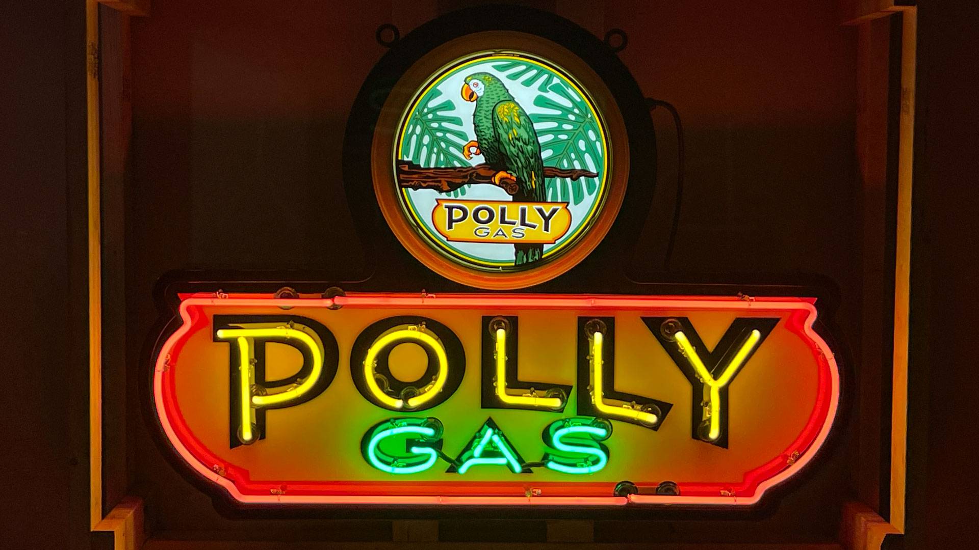 Polly Gas Canopy Sign