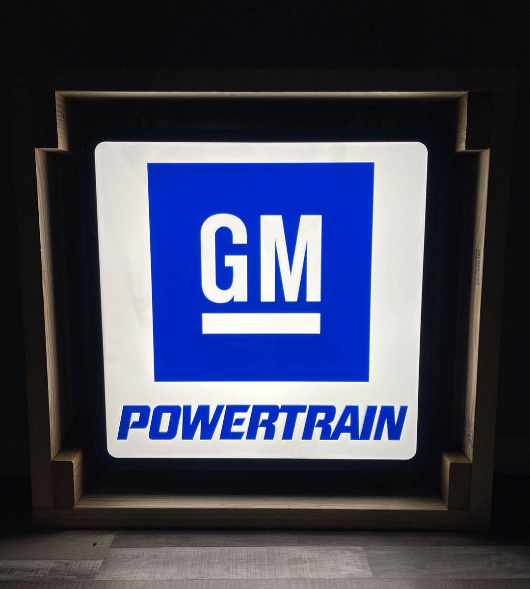GM Powertrain Sign