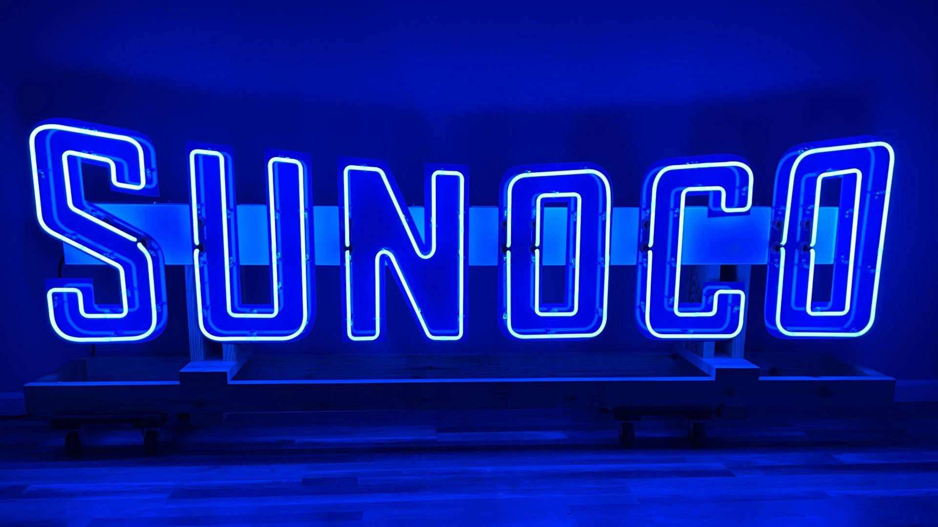 SUNOCO Neon Raceway Style Sign