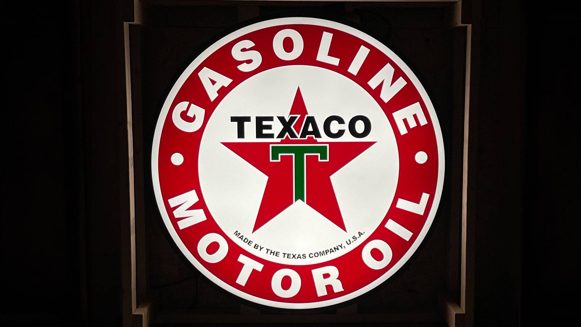 Texaco Motor Oil Round