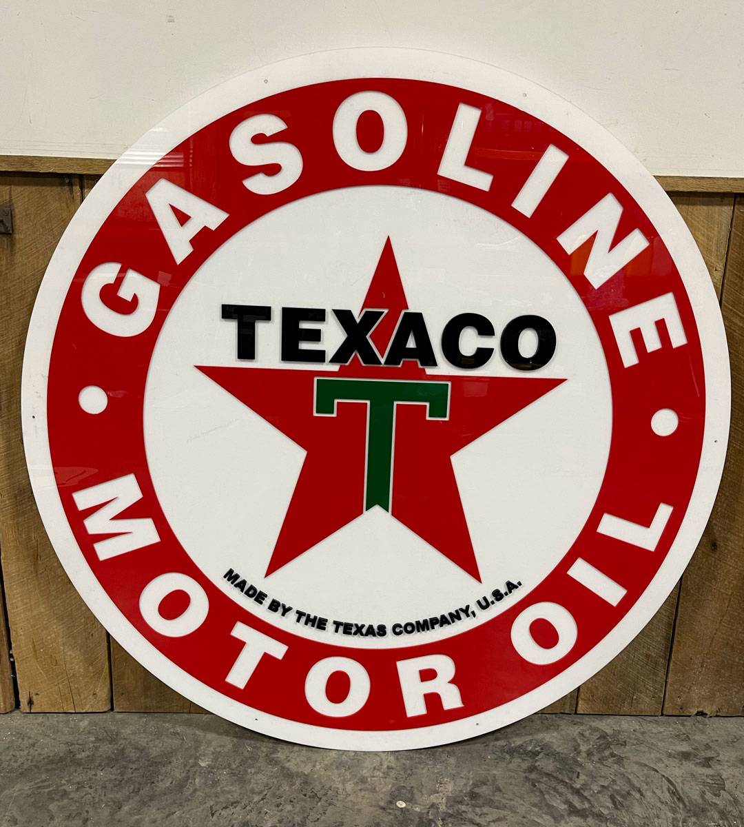 Texaco Gasoline Motor Oil Wall Hanger